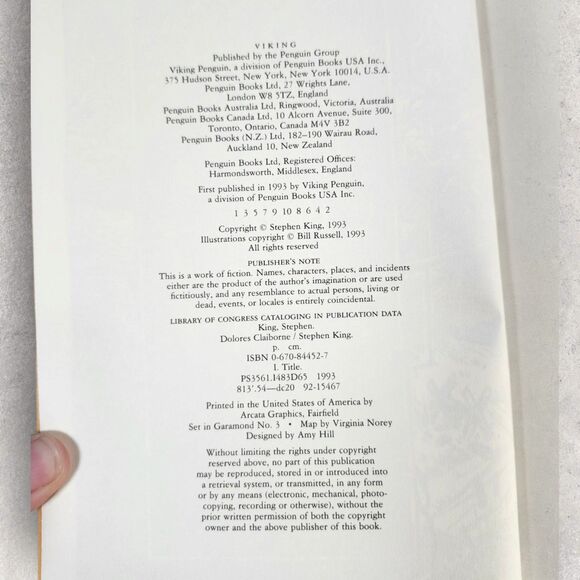 Stephen King 1st Edition HC Lot of 3 Gerald’s Game Dolores Claiborne Rose Madder - Picture 8 of 9